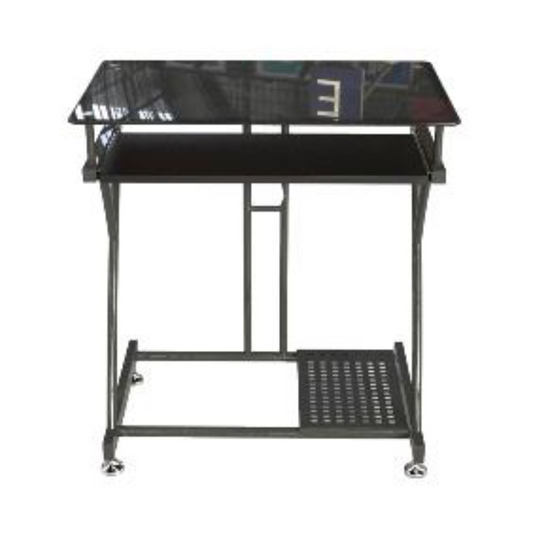 Escritorio SetWork con superficie de vidrio, ideal para home office, estudio y oficina