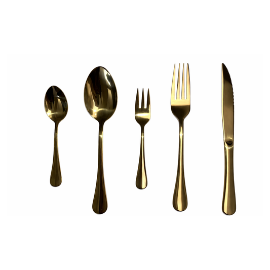 Set de Cubiertos 30 Piezas en Acero Inoxidable con Soporte Organizador