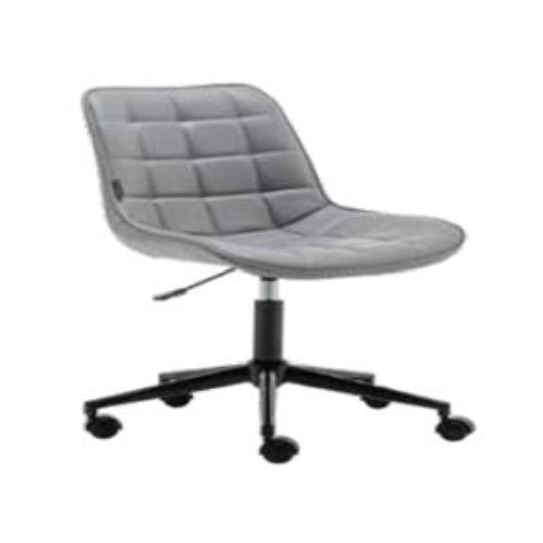 Silla operativa Cherry gris con ruedas para oficina, escritorio o home office