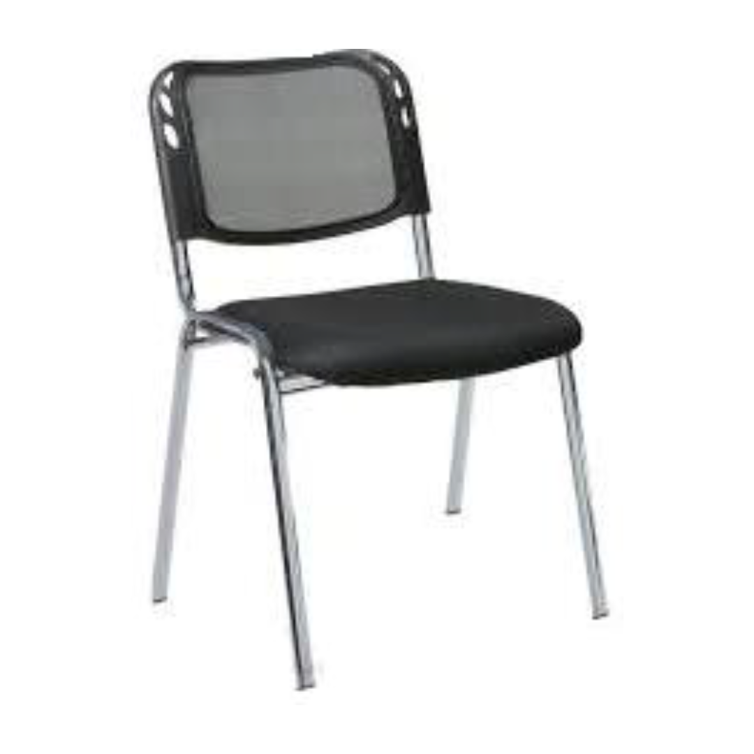 Silla interlocutora InterClass gris para sala de espera, oficina o recepción