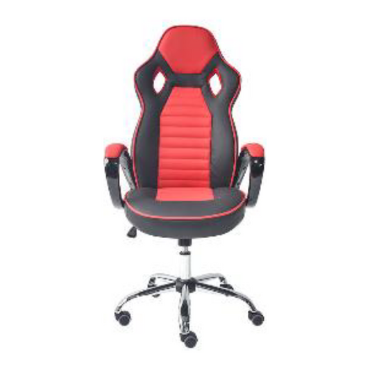Silla gamer NeuraChair roja con respaldo alto para videojuegos o home office