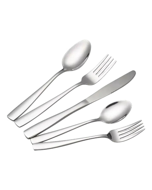 Set de Cubiertos 30 Piezas en Acero Inoxidable con Soporte Organizador