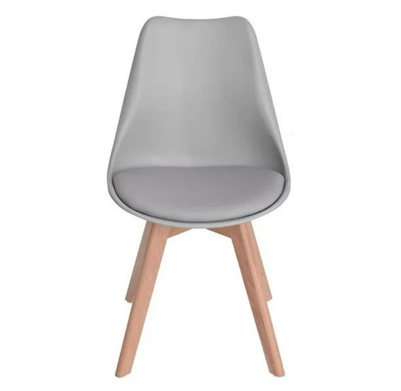 Silla EMA acolchada patas de madera x 2 unidades