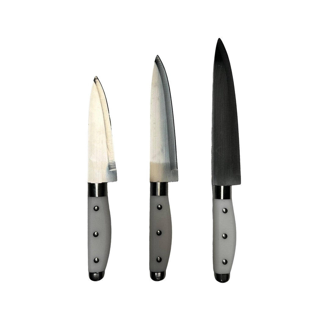 Set de 3 Cuchillos Stainless Steel,