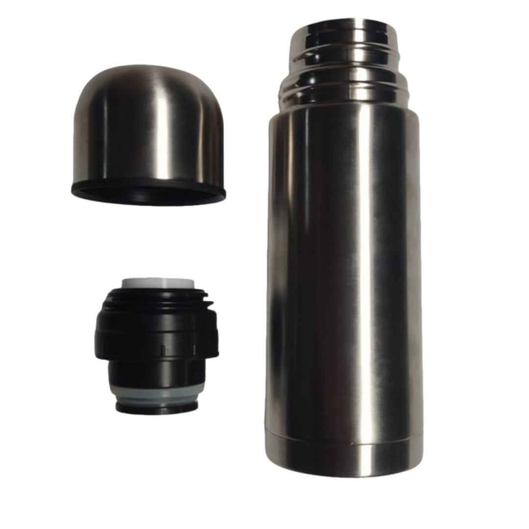 Termo portátil 500 ml en acero inoxidable para colegio, trabajo y uso diario