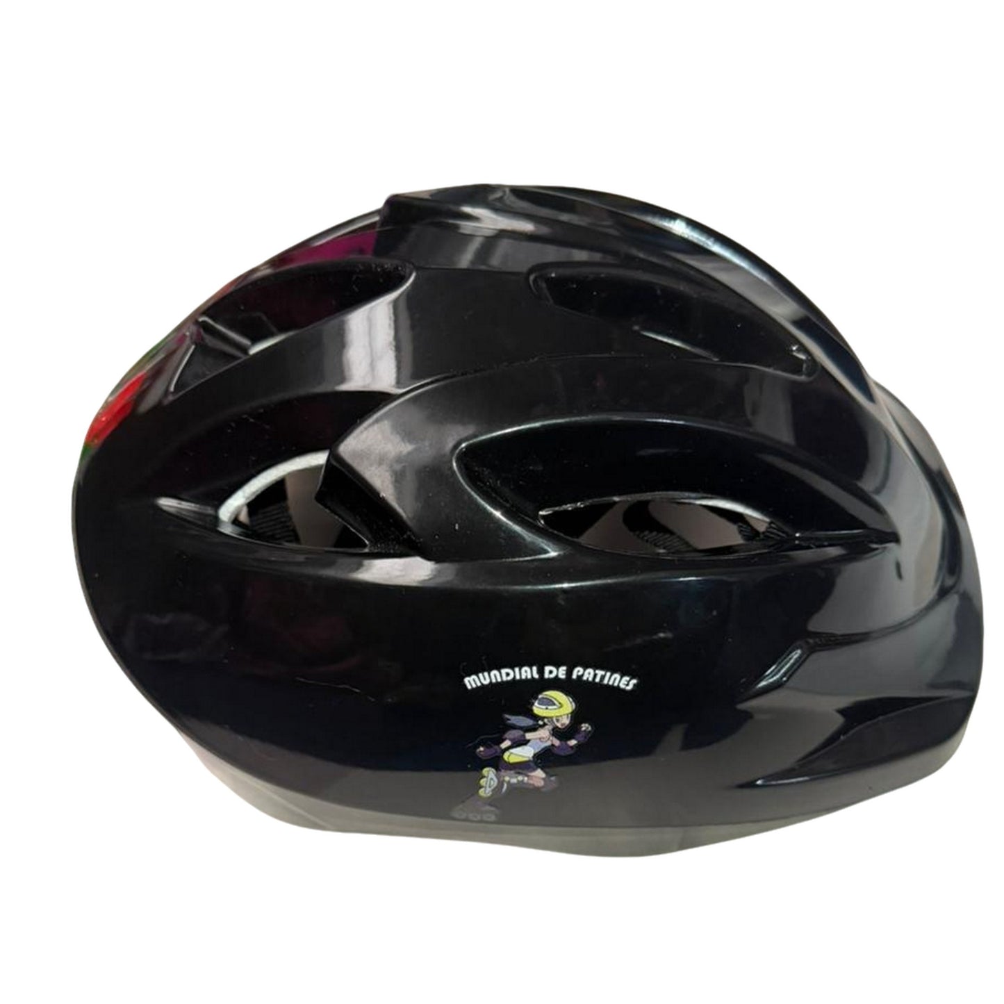 Casco protector para kit de patines morados infantiles talla S