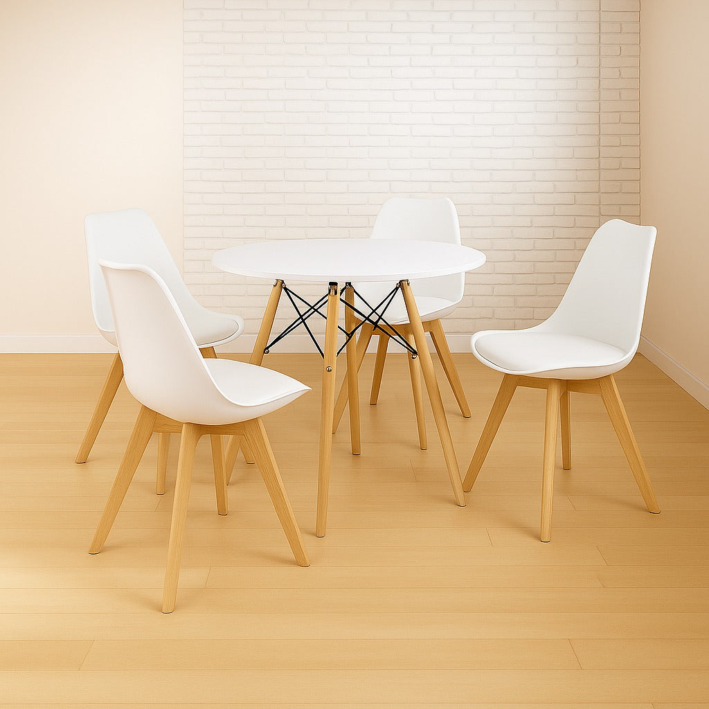 Comedor Minimalista Ema Mesa redonda