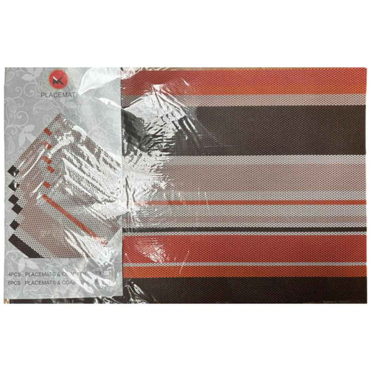 Individual de mesa en PVC set x6 colores para cocina, comedor y uso diario