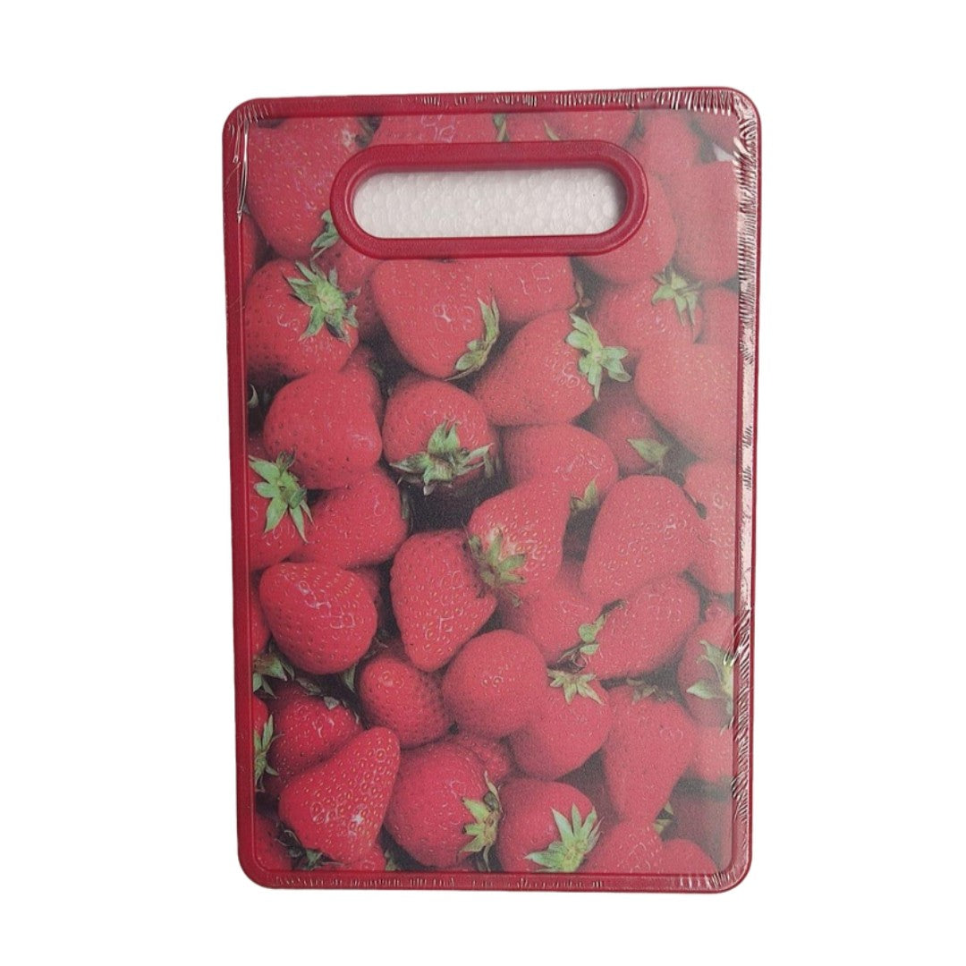Tabla de Picar Decorada Frutas GDE 23x37CM