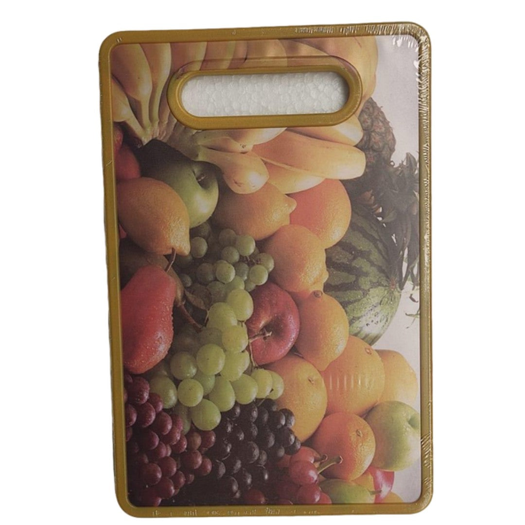 Tabla de Picar Decorada Frutas GDE 23x37CM