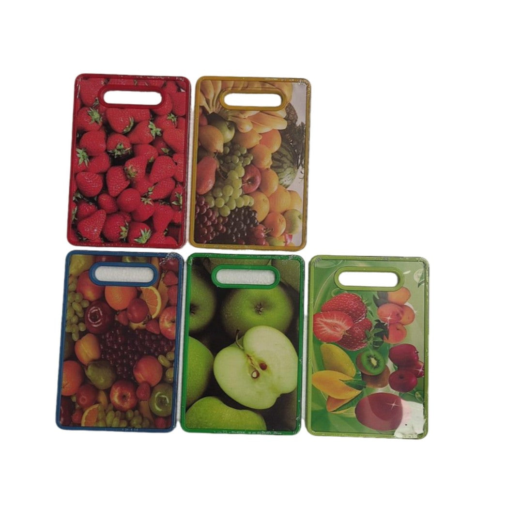 Tabla de Picar Decorada Frutas GDE 23x37CM