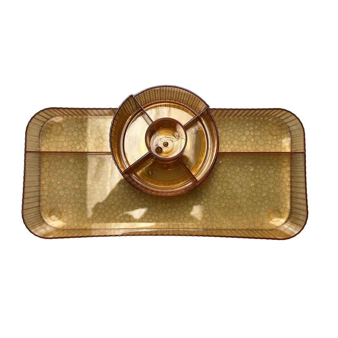 Organizador de maquillaje giratorio 360 ST015 para belleza, orden y decoración
