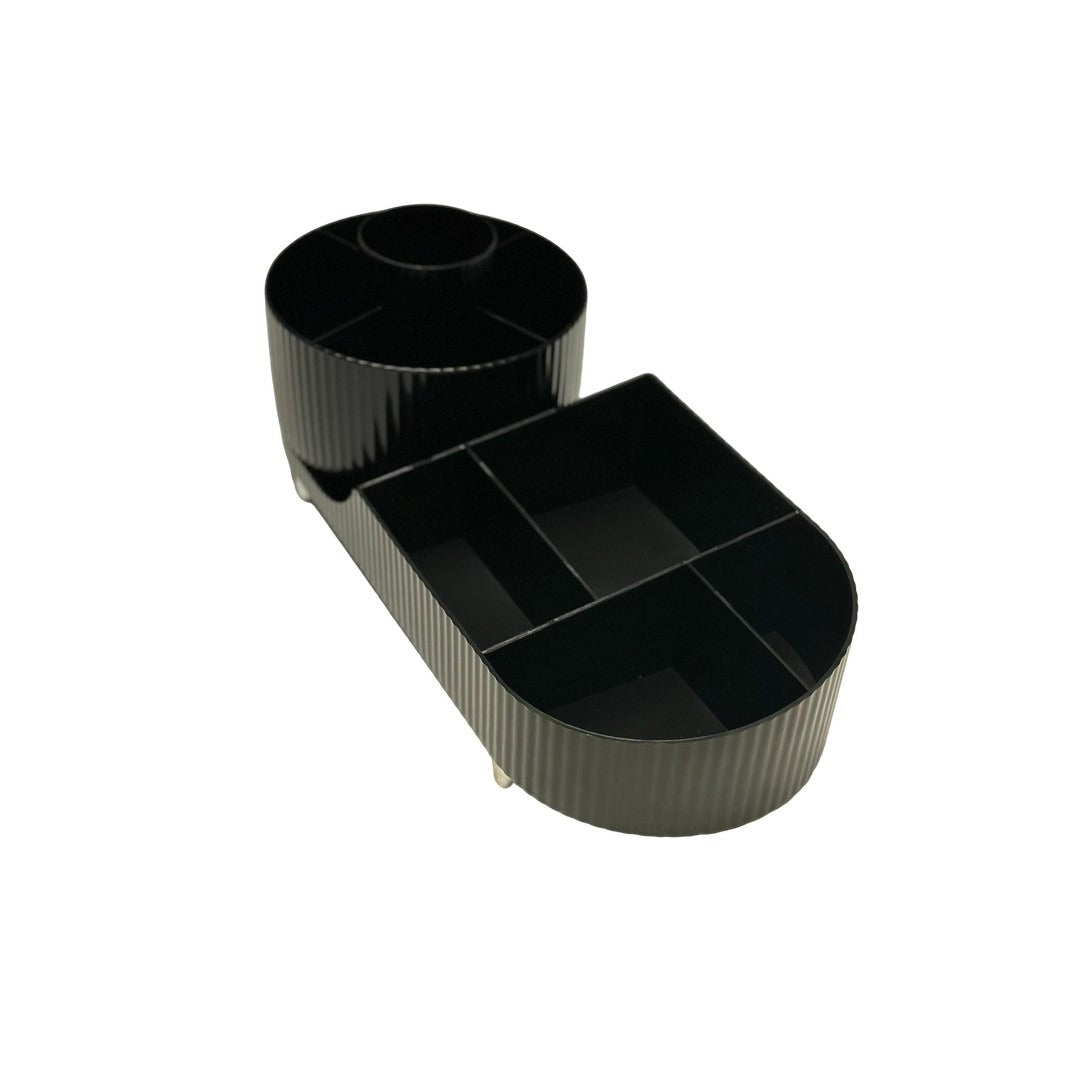 Organizador de Maquillaje Negro con Compartimentos ST06