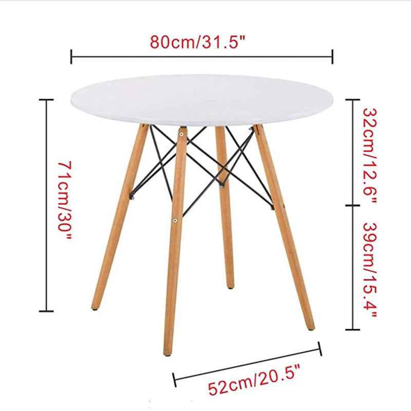 Mesa redonda Eames de 80 cm para comedor, hogar o compra mayorista