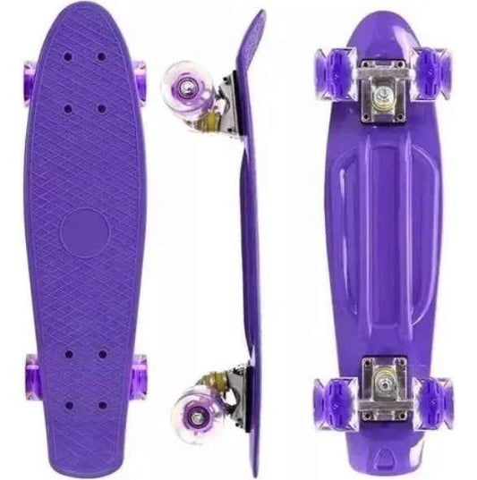 Patinetas Penny mini moradas con luces para tienda, regalo o negocio