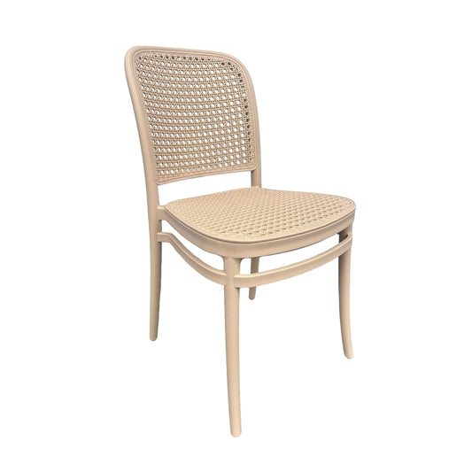 Silla En Polipropileno Solea Redonda Tipo Mimbre