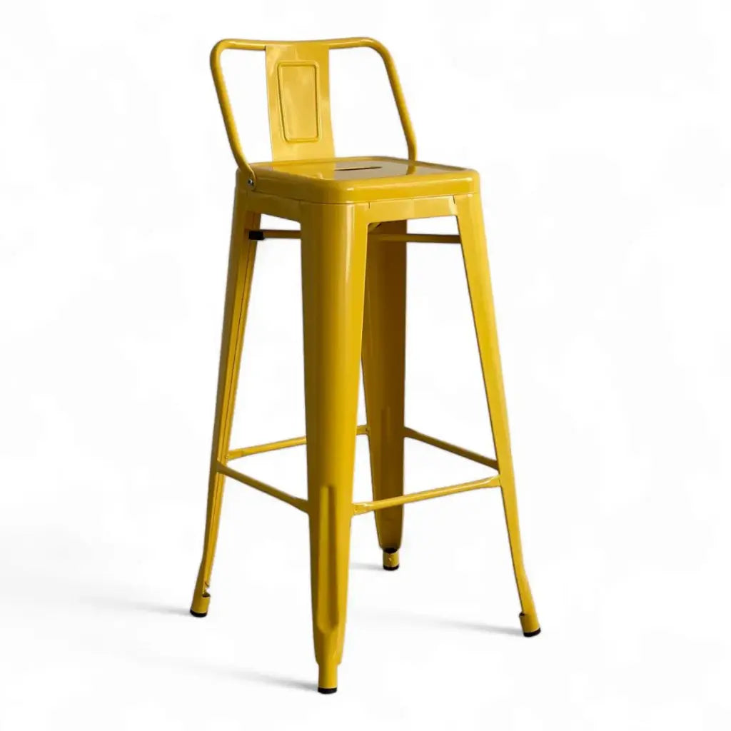 TABURETE METALICO TOLIX CON ESPALDAR