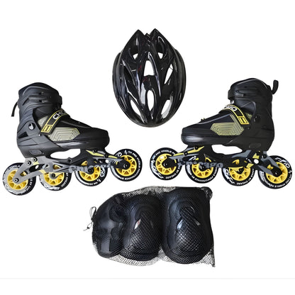 Kit De Patines Semiprofesionales Chicago En Línea Bota Blanda