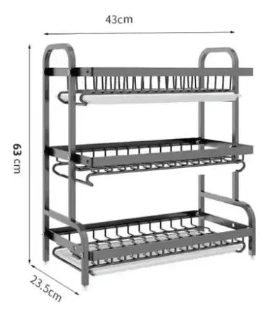 Platero Escurridor De Platos Graduable Y Organizador De Loza