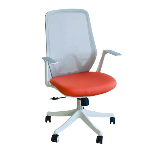 Silla ejecutiva ergonómica roja para escritorio, negocio u oficina