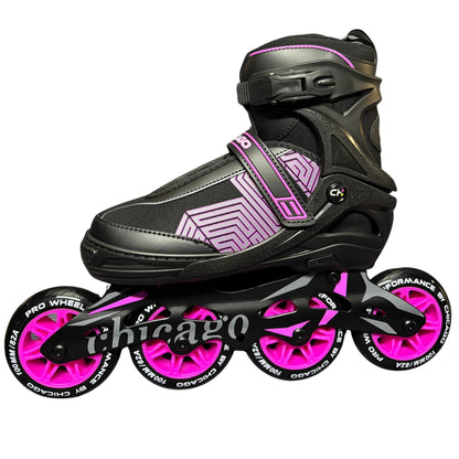Kit De Patines Semiprofesionales Chicago En Línea Bota Blanda
