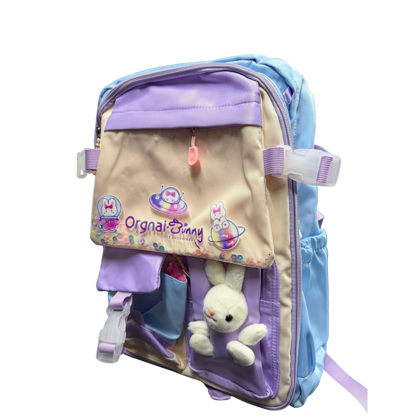 Maleta escolar Orgnai Bunny con diseño tierno para colegio y regreso a clases