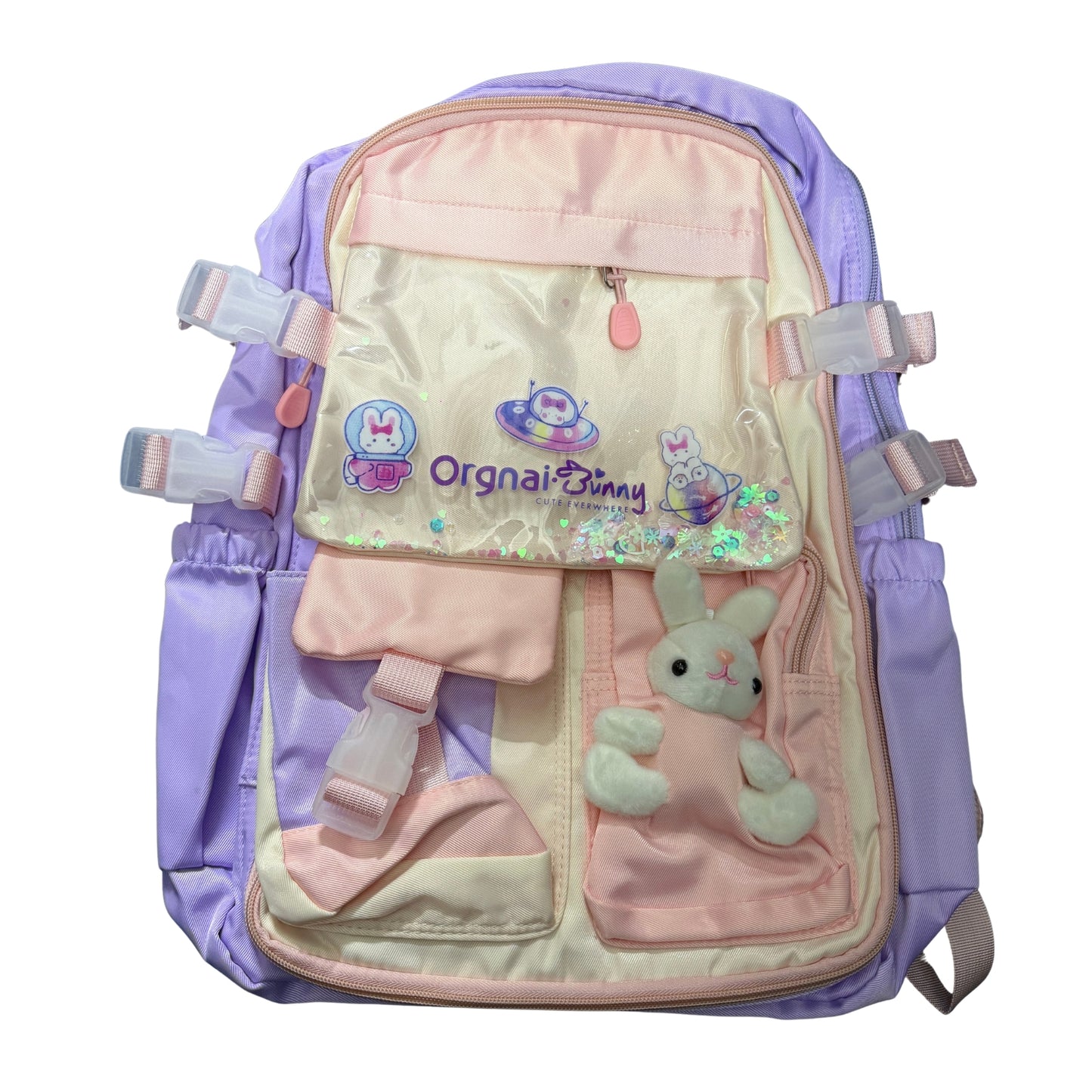Morral para niñas Orgnai Bunny ideal para colegio, jardín y actividades infantiles