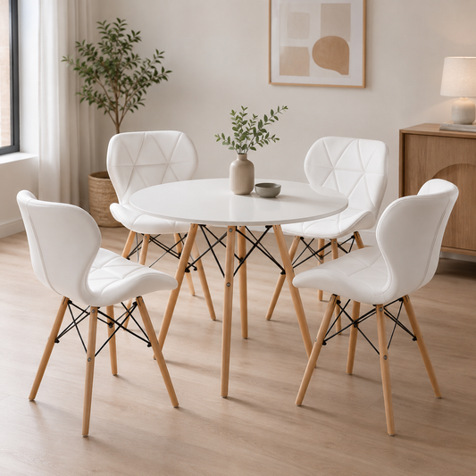 Comedor Minimalista Eames con silla Mariposa Estandar