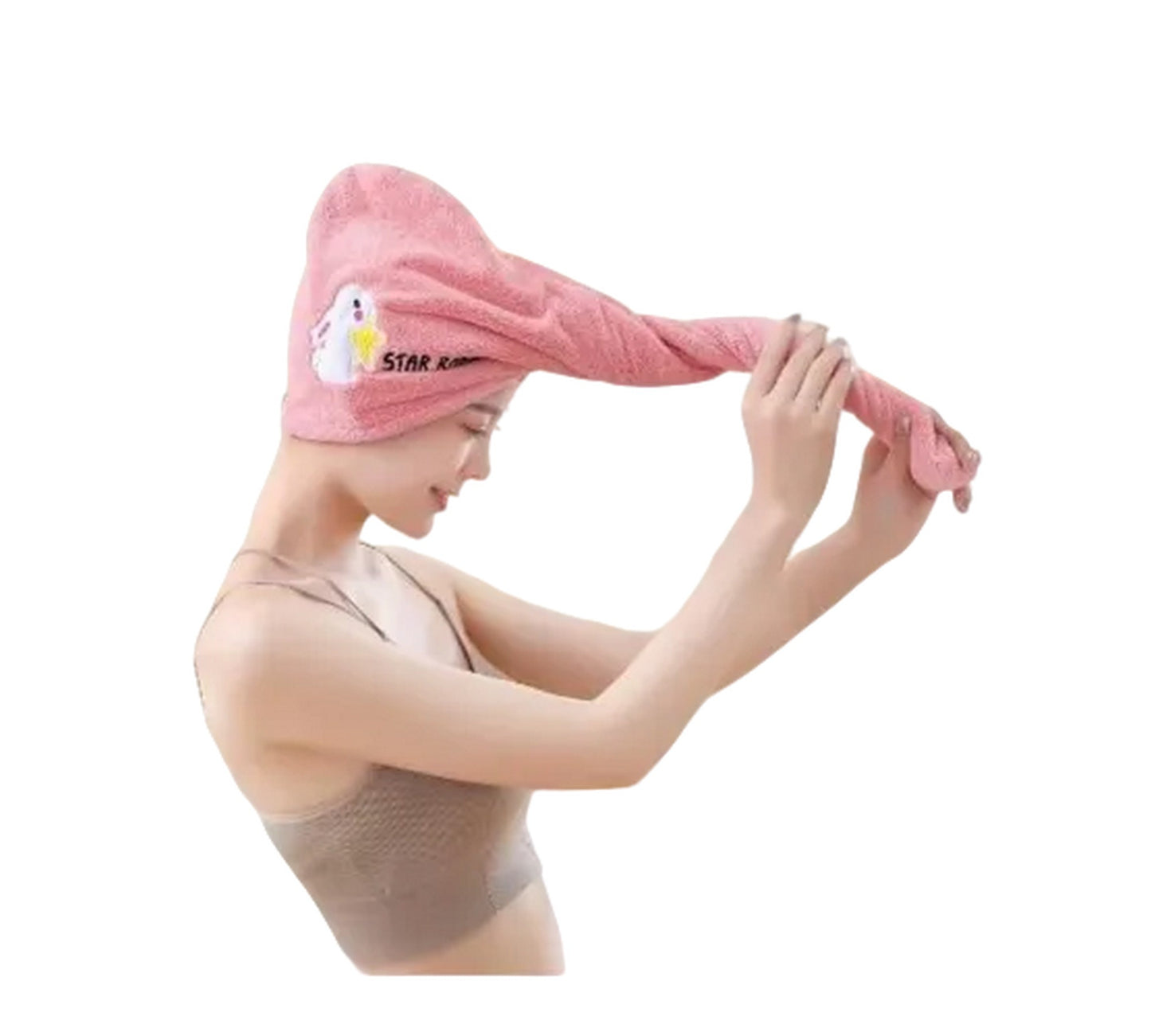 Toalla Turbante Envoltura De Secado Cabeza Microfibra Elegan