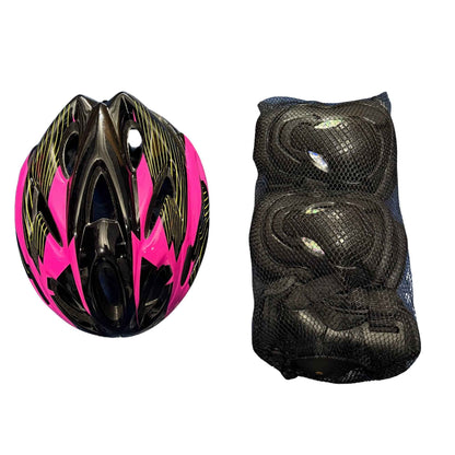 Protecciones de patines semiprofesionales fucsia
