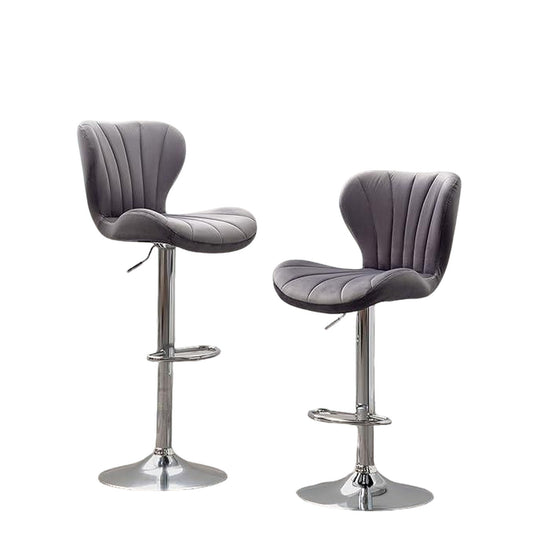 taburete de bar tapizado ajustable