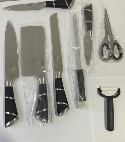 Juego de cuchillos profesionales con soporte para cocina, carnes, frutas y verduras