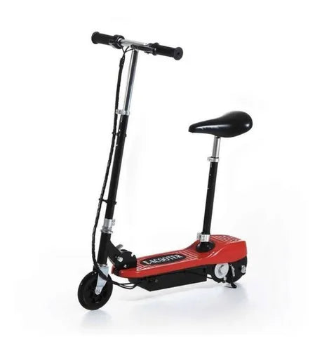 Patineta Scooter Eléctrica Monopatín Niños Adaptable Altura Rojo
