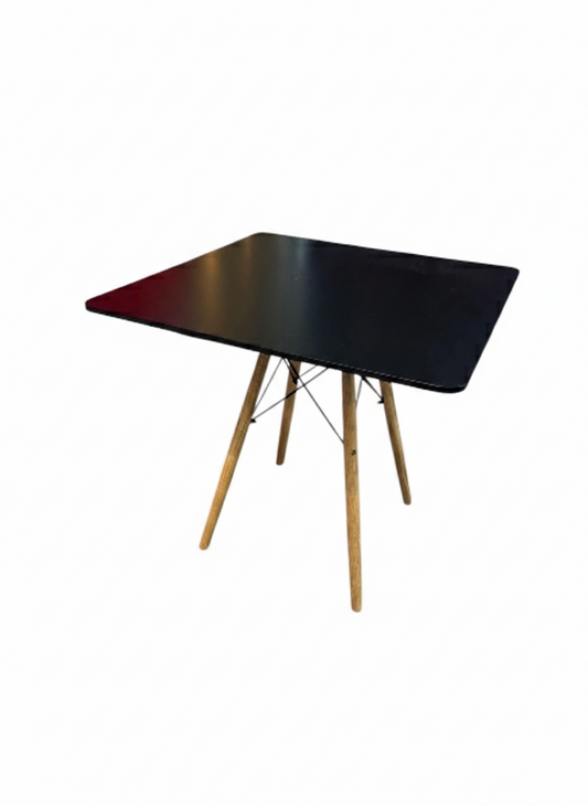 Mesa de madera Eames cuadrada de 80 cm