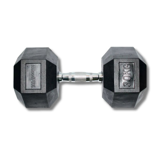 Mancuerna Hexagonal Encauchetada 30 Kg (2 Unidades)