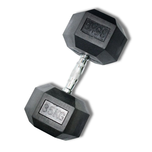 Mancuerna Hexagonal Encauchetada 35 Kg (2 Unidades)