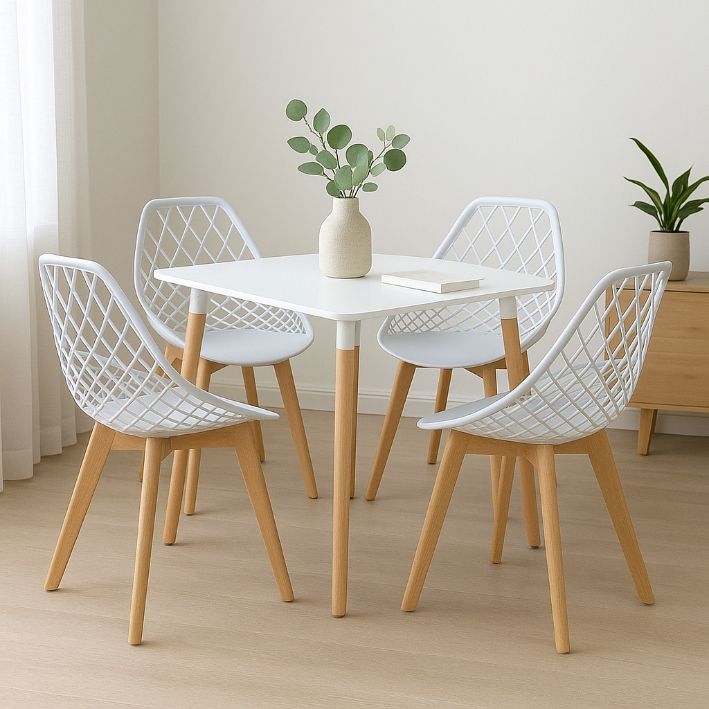 Combo Comedor de Mesa Emma Cuadrada  - Con silla Turia