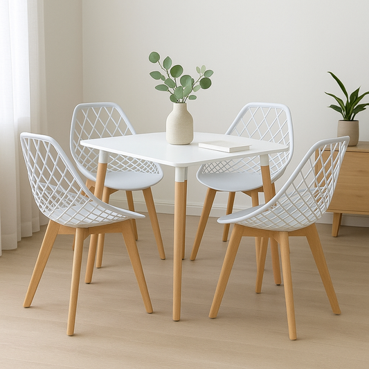 Combo Comedor de Mesa Emma Cuadrada  - Con silla Turia