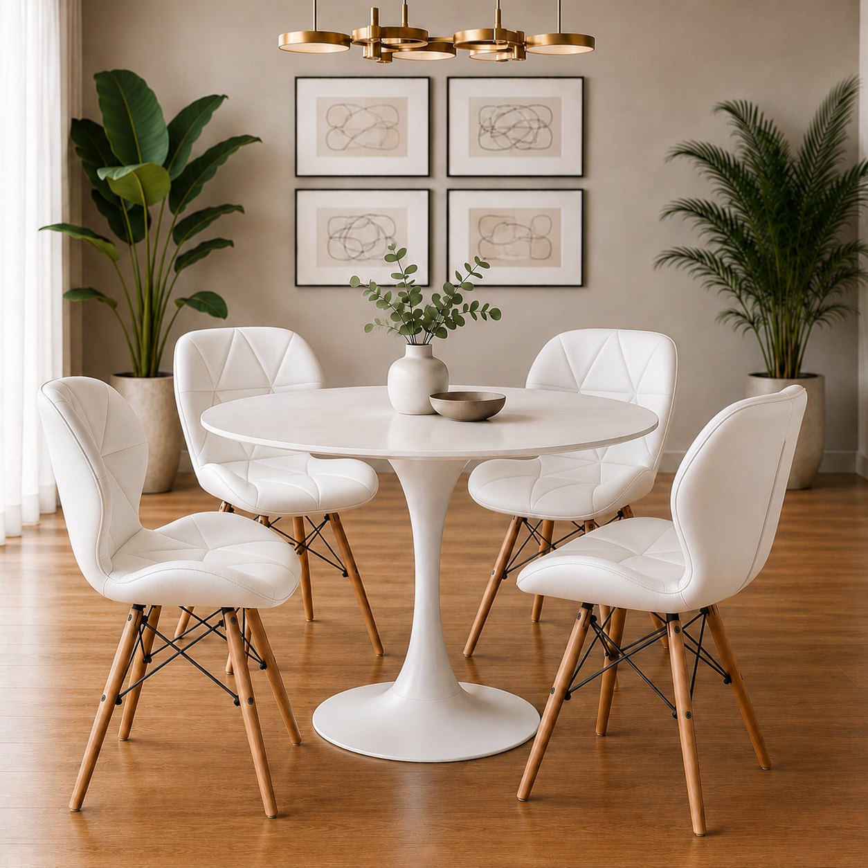 Comedor Sonic con sillas Mariposa Premium