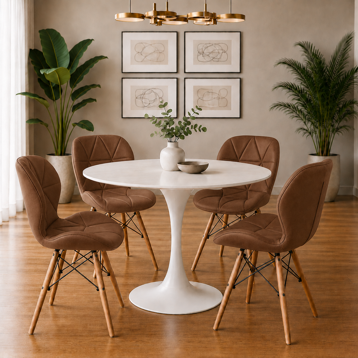 Comedor Sonic con sillas Mariposa Premium