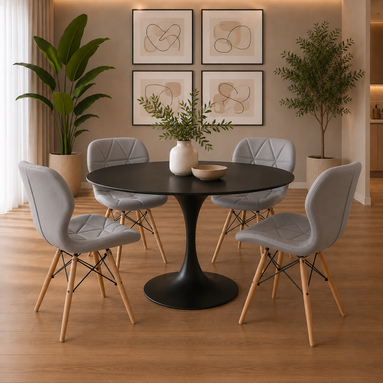 Comedor Sonic con sillas Mariposa Premium