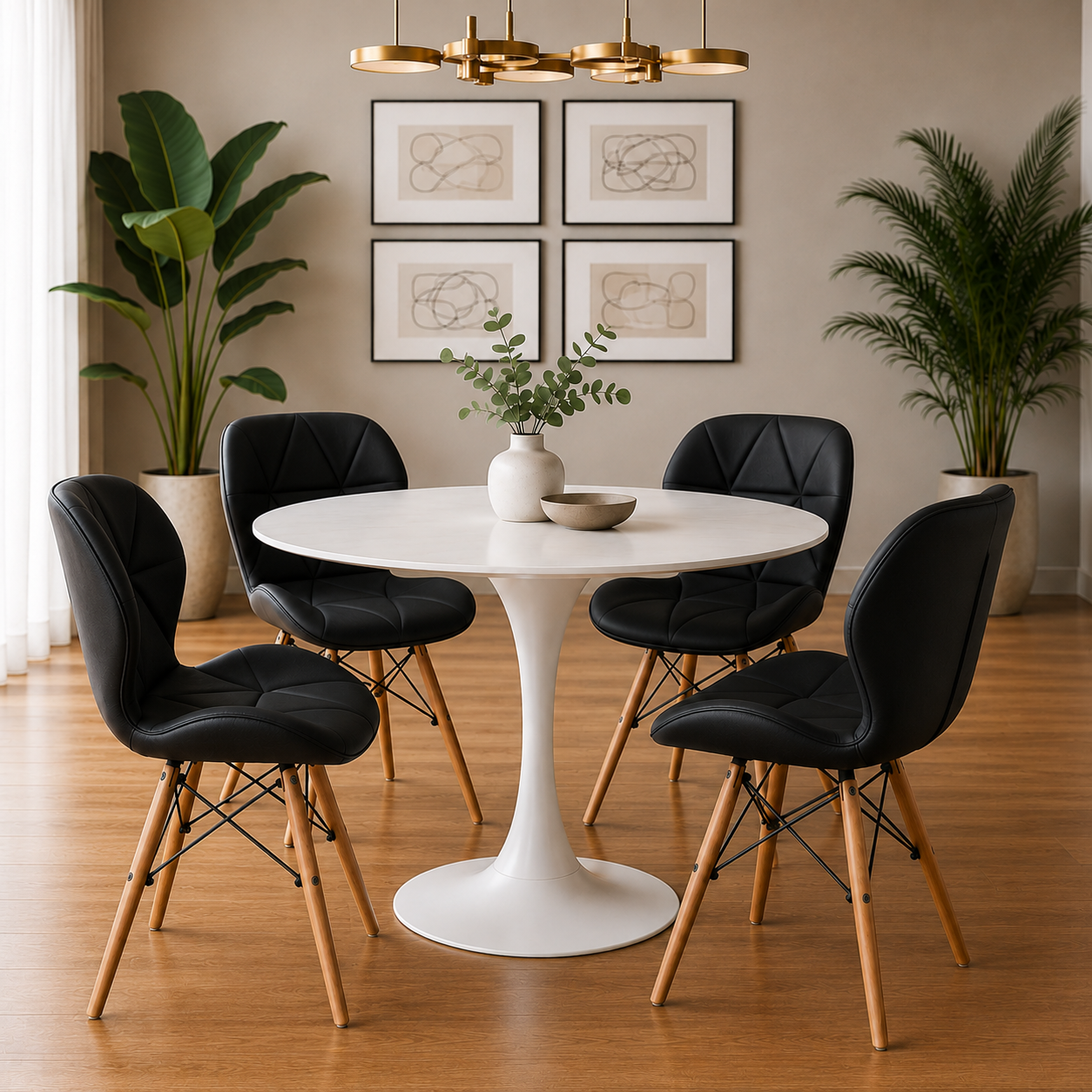Comedor Sonic con sillas Mariposa Premium