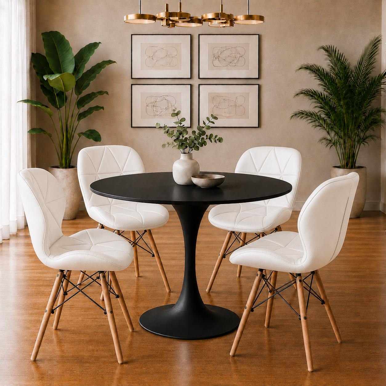 Comedor Sonic con sillas Mariposa Premium
