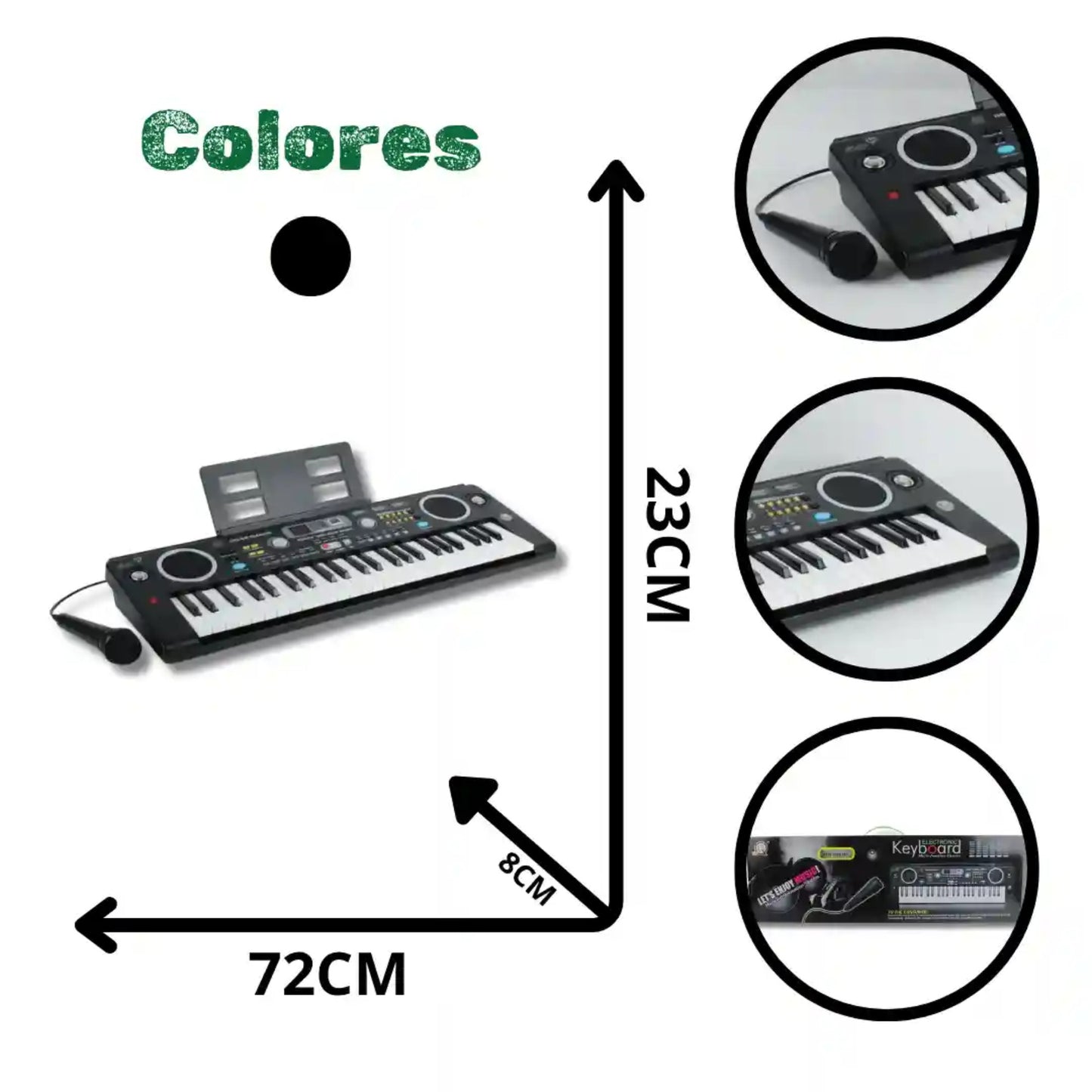 Organeta Electrónica Portátil Mq-016uf 49 Teclas