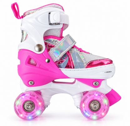 Patines Artísticos 4 Ruedas Para Niños Con Luces