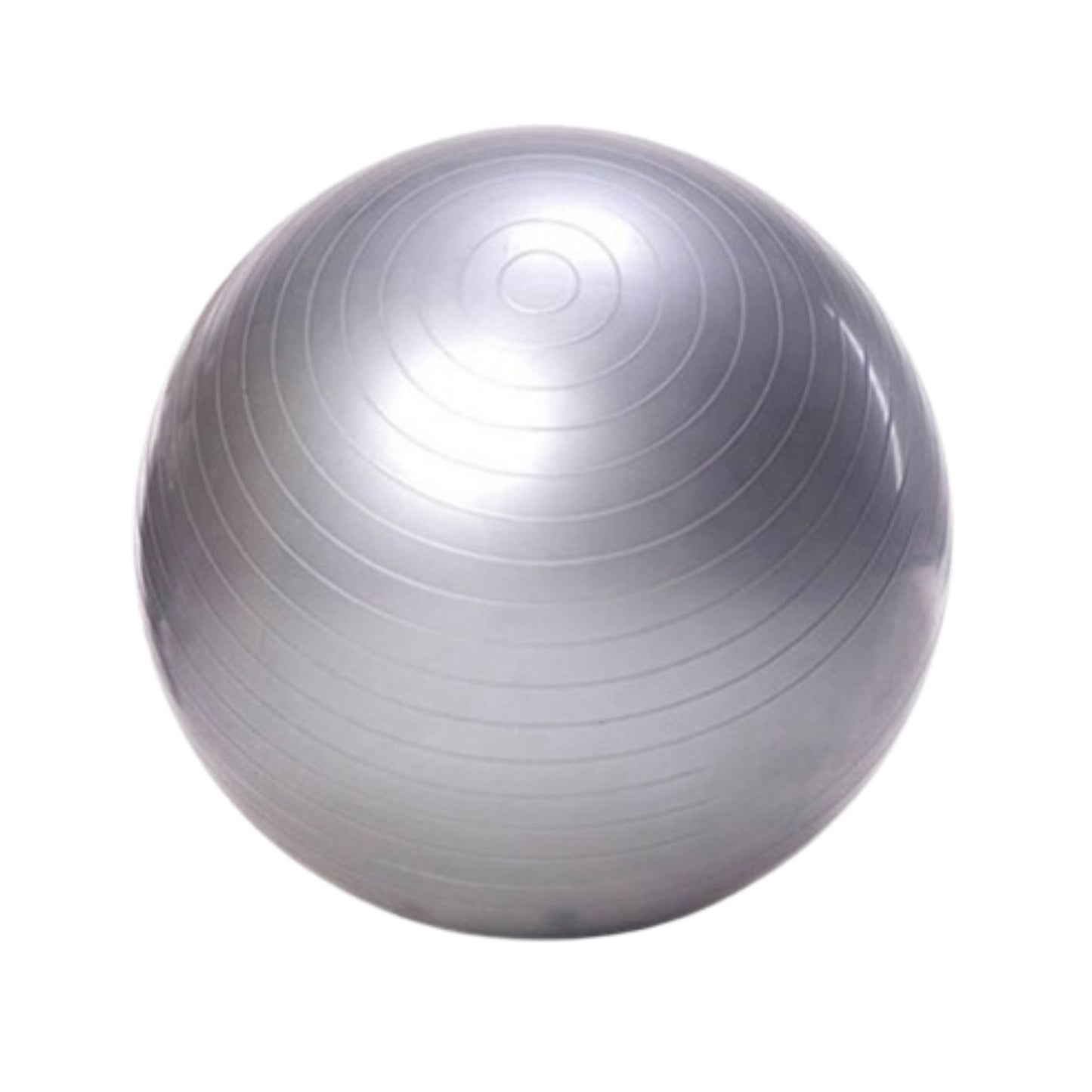 Pelota de yoga gris 55 cm con inflador para ejercicio, fisioterapia y entrenamiento