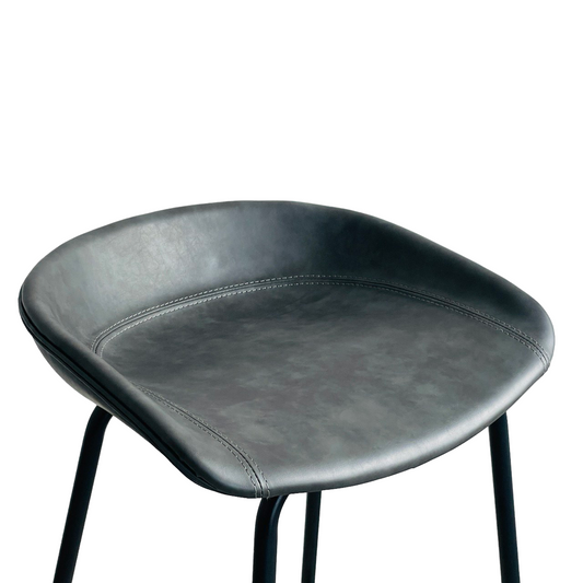 SILLA PARA BARRA CON COMETALICASJIN EN CUERO PU PATAS