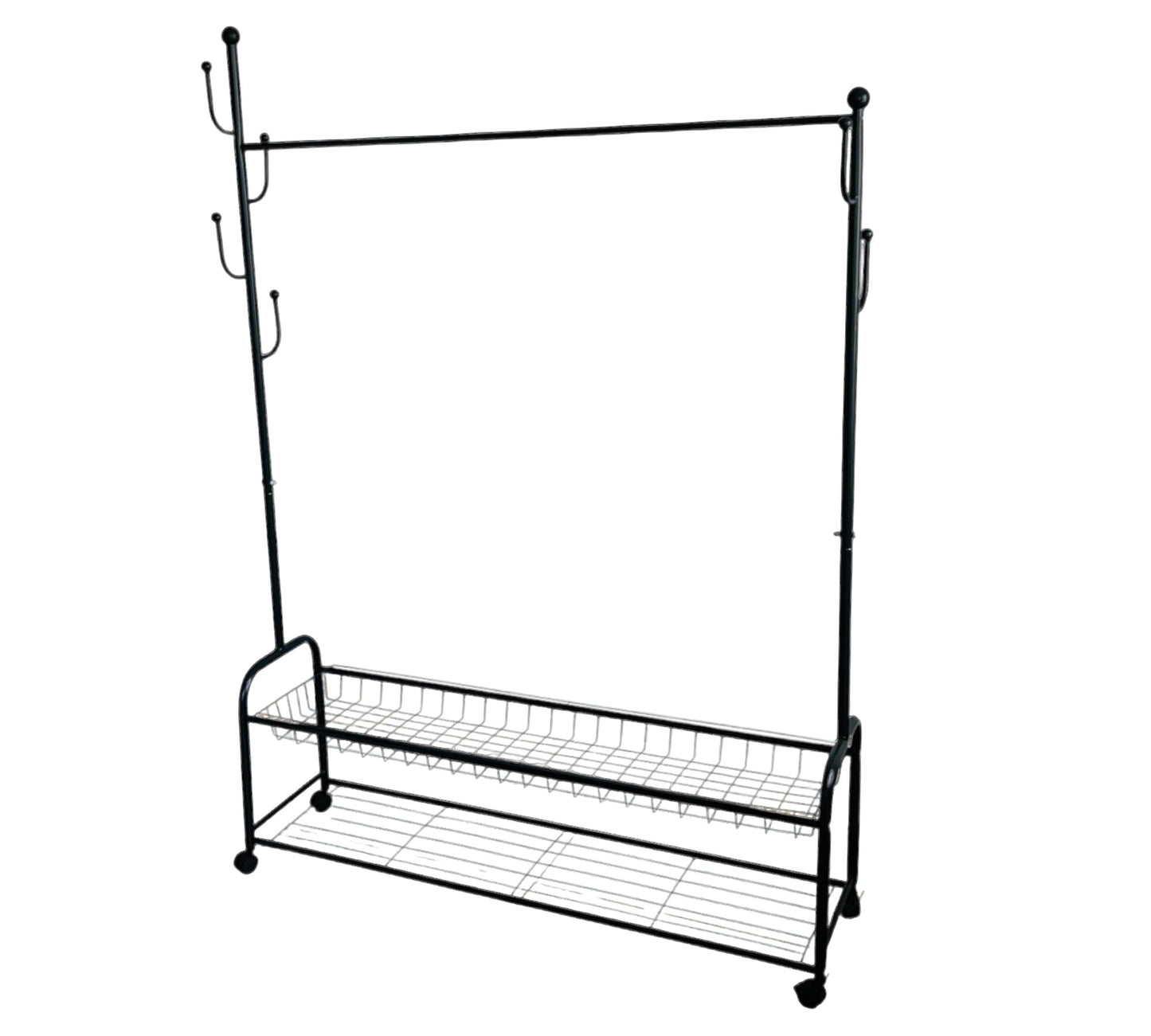 PERCHERO ORGANIZADOR MULTIUSOS CON ZAPATERO Y GANCHOS GRANDE