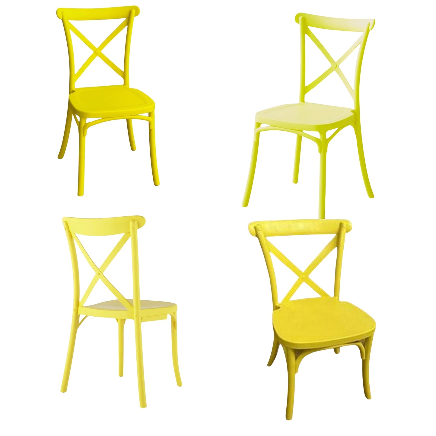 Silla Tipo Crossback En Polipropileno Para Niños