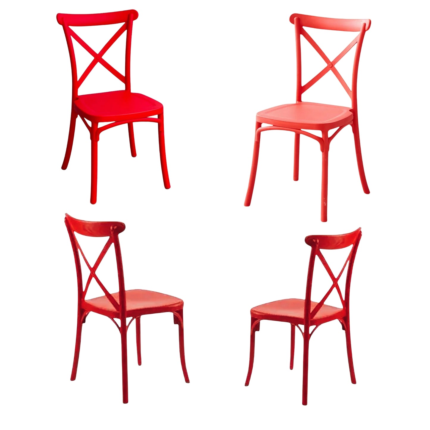 Silla Tipo Crossback En Polipropileno Para Niños